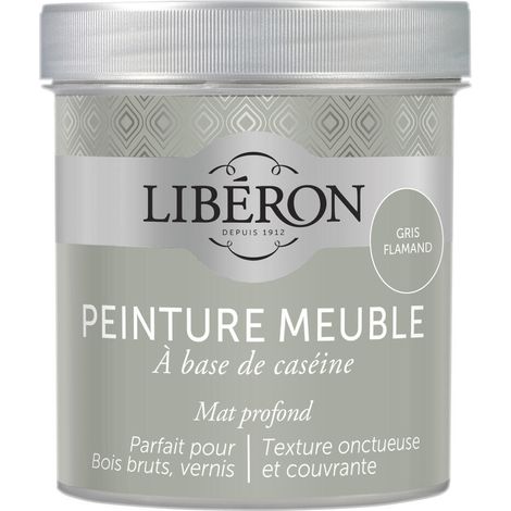 Peinture meuble à base de caséine LIBERON Gris flamand mat 500 ML