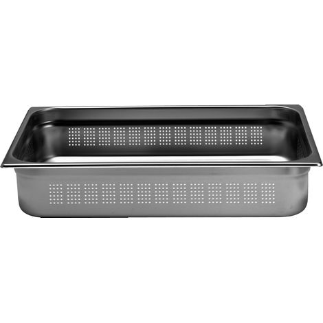 Bac Gastro Inox GN 1/1 Perforé Profondeur 100 mm - L2G