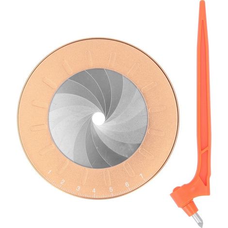 Machine à dessiner des cercles, modèle rond réglable, outil de traçage d'anneaux avec couteau à découper (1/5)