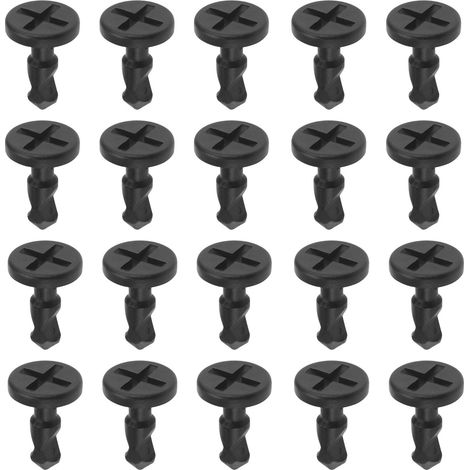 20 Stück Schraubclips für die Motorraumabdeckung, kompatibel mit Cayenne 2003–2010, 15,7 x 24 mm, OE 95557271000, Motorbefestigungsclip, Autozubehör, Schwarz (1/5)