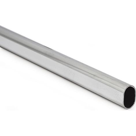 tubo stor armario ovalado 30-15 3m cromado grosor 0,8mm (venta por barra de 3m.)