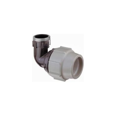 Plasson - Coude dérivation taraudée 90° Ø25x3/4 - 71502507 (1/2)
