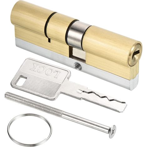 37.5/47.5 (85mm Globale) Européen Double Serrure Cylindre, Porte Cylindre Serrure avec 8 Clés pour Bois Portes, Aluminium Portes