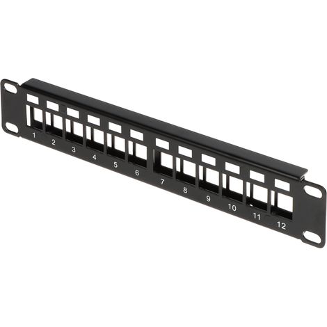 Panel de conexiones Keystone PP10-12/K de 10" (1/4)