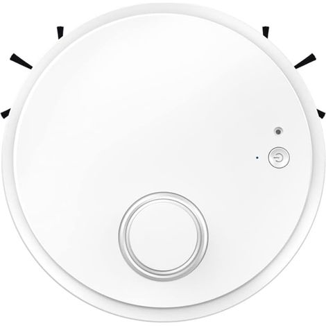 Robot aspirateur laveur 3 en 1, 1500Pa, réservoir 200ml, ultra-fin 6,8cm, nettoyage automatique, blanc (1/5)