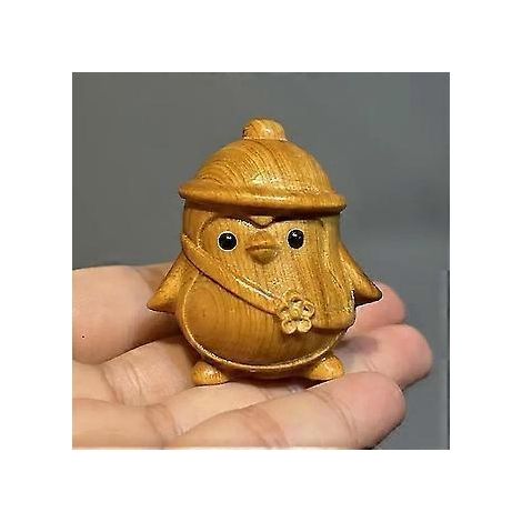 Pinguin-Holzschnitzerei, Ornament, Skulptur, Figur, Statue, Heim- oder Bürotischdekoration, Geschenk -NMAOV (1/5)