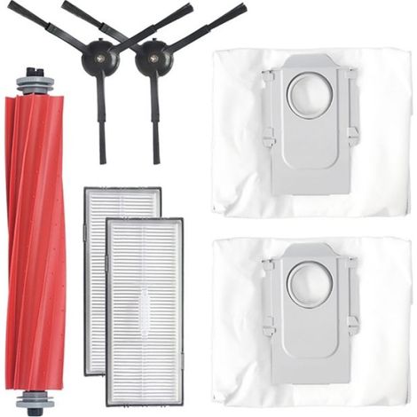 Brosse Principale - Brosse Latérale Triangulaire - Filtre - Sac À Poussière - Pour Robot Aspirateur Xiaomi Stone G10S S7 MAXV Ultra - Lot De 9 Pièces (1/4)