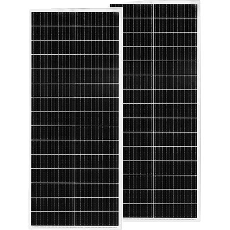 Solarpanel, 100W Ausgang, monokristalline Technologie, 2 Stück 100W (200W) (1/2)
