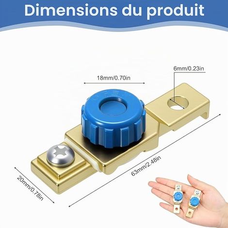 Coupe Batterie Moto 12V, 80A Coupe Circuit Batterie De Moto Voiture Universel, Cosse Batteries Interrupteur Principal Déconnexion Interrupteurs Pour Motos Camion Bateau VéHicule Poste (1/4)