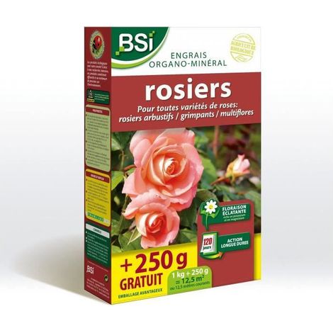 bsi abono orgánico para rosales 1,25 kg NPK 5-4-8