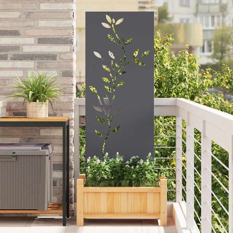 vidaXL Garden Privacy Screen Anthracite 50 x 140 cm Cold-rolled steel (1/5)