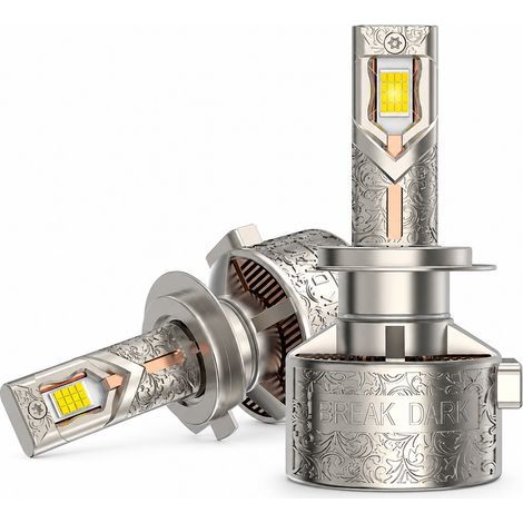 Bombillas LED H7 para faros de coche REDSEA, 270 W, 27000 lm, 6500 K, dorado champán (1/5)