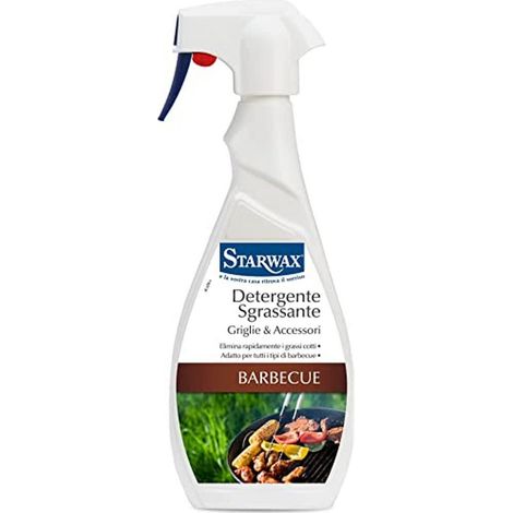 STARWAX - Detergente sgrassante plancha e barbecue - Scoglie i grassi cotti - Ideale per tutti i tipi di barbecue - Idoneo al contatto alimentare - Prodotto in Francia - 500 ml (1/2)