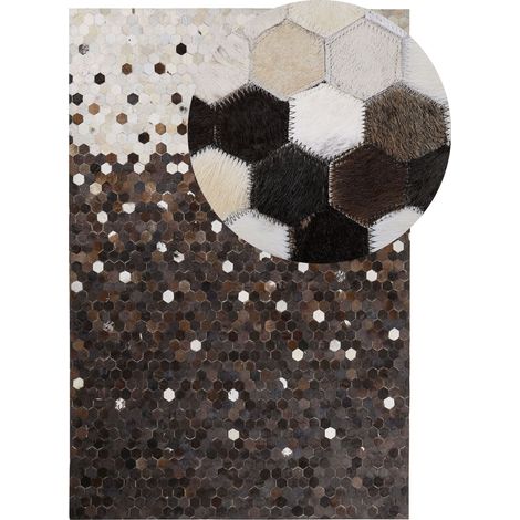 Rug EYIM Brown 140 x 200 cm Leather
