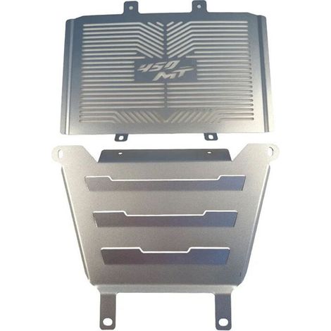 Moto 450MT MT450 2024 Paraurti anteriore Protezione serbatoio acqua Rete Copertura motore Protezione ventola Griglia Argento