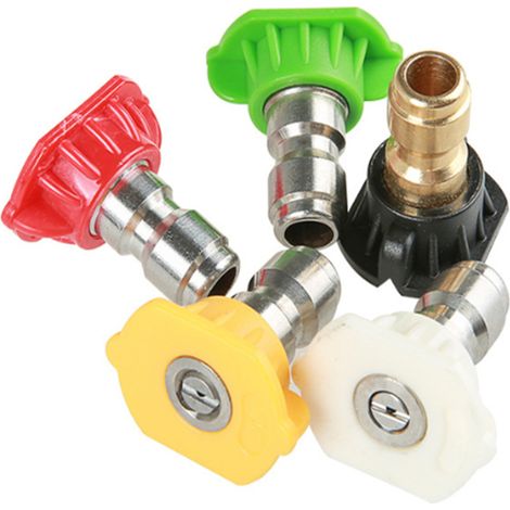 Kit de 5 buses de pulvérisation, connecteurs et adaptateurs universels pour nettoyeur haute pression (1/5)
