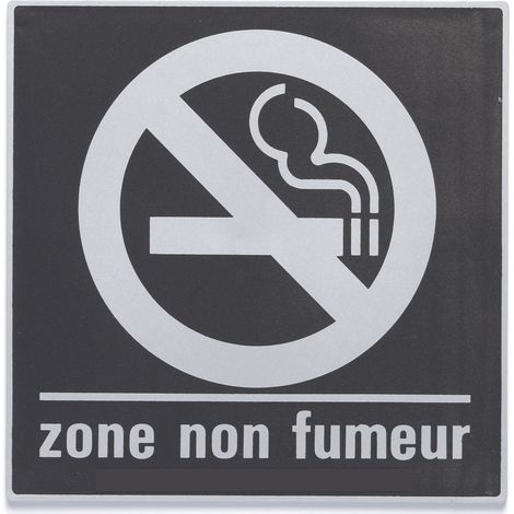 Plaque de porte Zone non fumeur - Europe design 200x200mm - 4280264