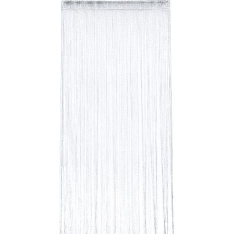 Tissu de séparation de porte et rideau Dewdrop, pour salon, décoration festive, blanc 100 x 200 cm (1/5)
