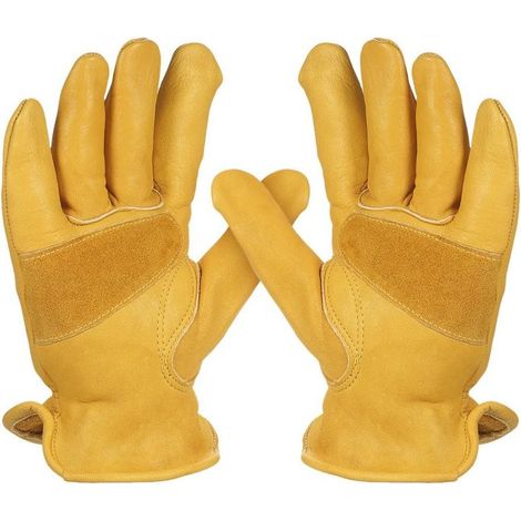 Gants de jardinage en vachette pour homme pour creuser et planter Gants de protection antidérapants résistants-M-Fei Yu (1/5)