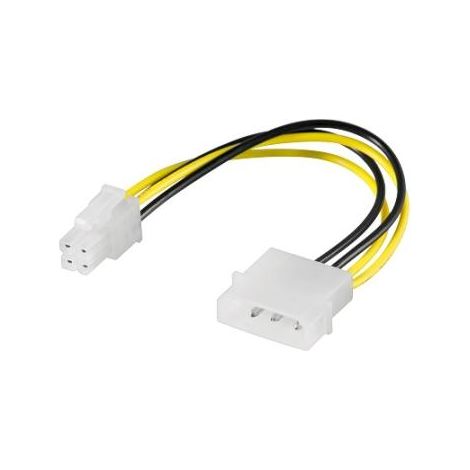 EW-180508-002-N-P conector IDE (5,25) - ATX 4-pin Blanco, Amarillo