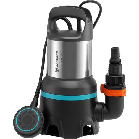 GARDENA Bomba sumergible de aguas sucias, bombea agua a 7 m (0,7 bar), 16000 l/h, 450W (9042-20)