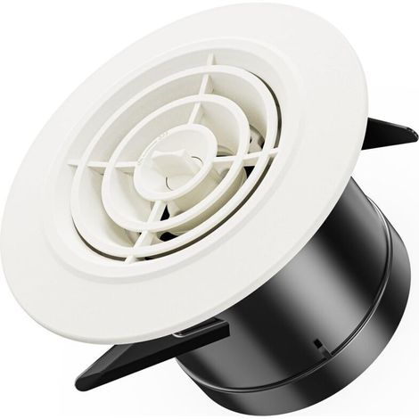 La grille de ventilation circulaire réglable de 75 mm est essentielle pour la ventilation. Son angle peut être ajusté selon les besoins pour s'adapter à différents scénarios. (1/4)