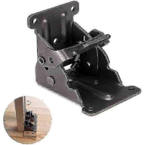 Support d'extension de table pliable en 1/4 de pièce avec pieds et charnières pliables autobloquants de 0 à 90 degrés. (1/5)