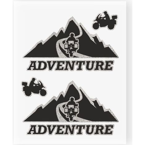 Adesivi Stickers Adventure Mountain 10 x 12 cm (1/4)