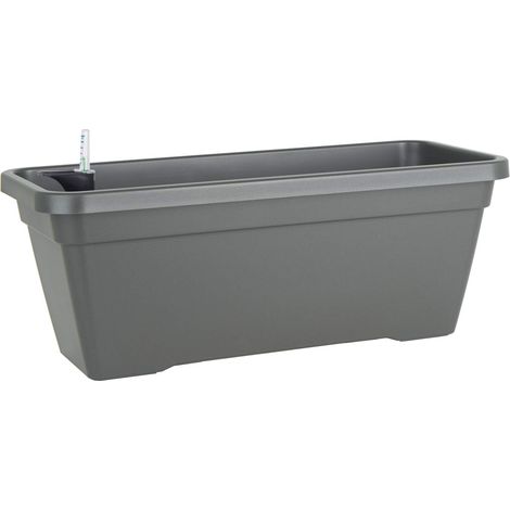 JARDINIÈRE Venezia L 60CM Auto-ARROSAGE Anthracite (1/2)