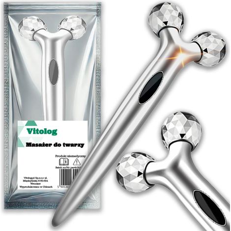 Rodillo de masaje facial lifting 3D para ojos, cuello y ment贸n. (1/5)