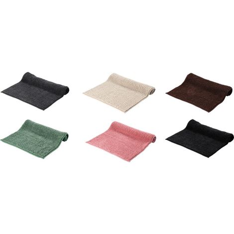 1 Pezzo Tappeto da Bagno in Cotone Antiscivolo 50 x 80 cm 6 Colori