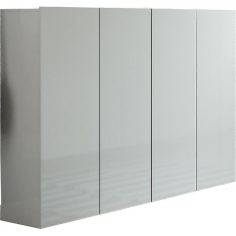 Zapatero Abdul, Mueble para Zapatos, 10 Estantes, Hecho en Italia, 34x160x115h cm Gris