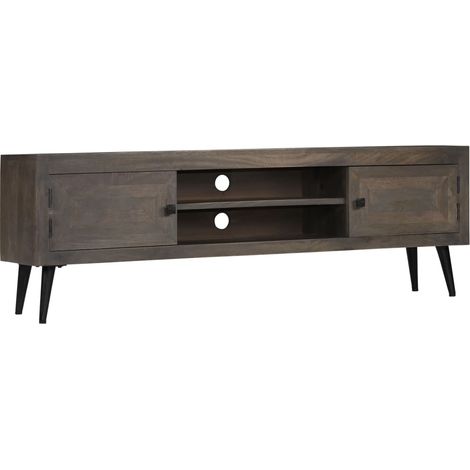 TV Cabinet Solid Mango Wood 140x30x45 cm vidaXL (1/5)