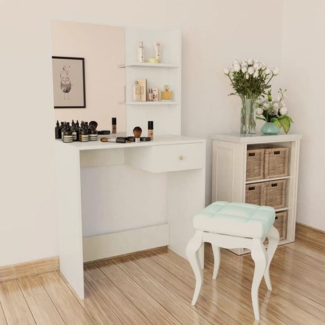 Dressing Table Engineered Wood 75x40x141 cm White vidaXL (1/5)