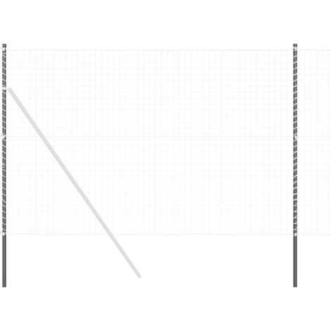 Poteau de clôture. 2 pcs Gris Acier peint par poudre (1/5)