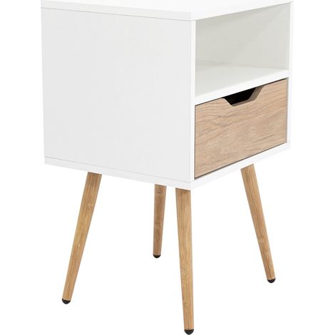 Cutter comodino con cassetto e vano aperto dal design funzionale (1/5)
