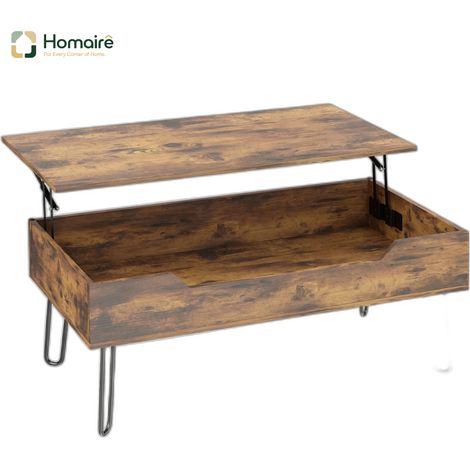 Meuble de rangement avec tiroirs, marron, en décor bois 95 x 50 x 40 cm HOMAIRE (1/5)