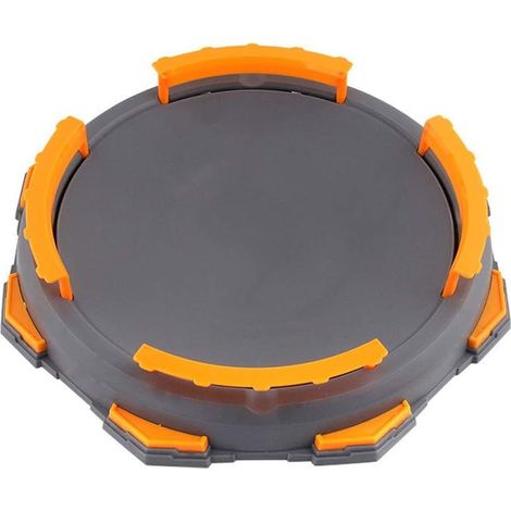 Competitive Gyro Toy Burst Gyro Arena Disque Excitant Duel Spinning Top Beyblades Launcher Stadium (Gris),