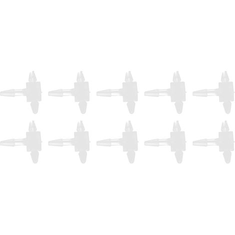 10 Raccords en Plastique 3 Voies en T, Résistants Pression et Température, Raccord Barb 1/2 Pouce, 1.6 MPa (1/5)