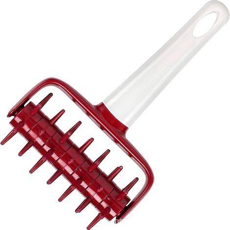Pâte à Pizza Pâte À Pâte Outil Pizza Pâtisserie Trou Rouleau pour Gâteau Tarte Biscuits Pain Pâtisserie Cuisson Outil De Cuisson (Rouge) (1/5)
