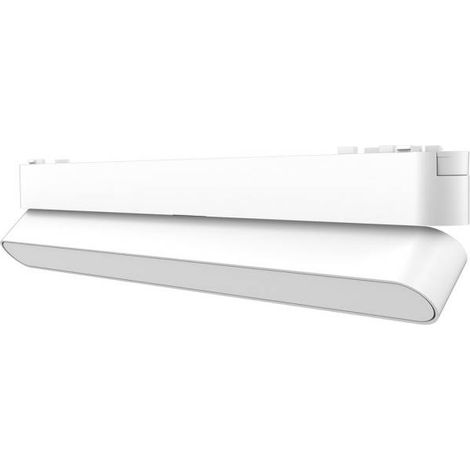 Foco carril SNOW SLIM 252mm Basculante 48V, 12W, 90º, blanco, Blanco cálido (1/3)
