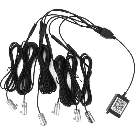 Commandes audio et musicales sur le tableau de bord, éclairage d'ambiance avec 6 LED (1/5)