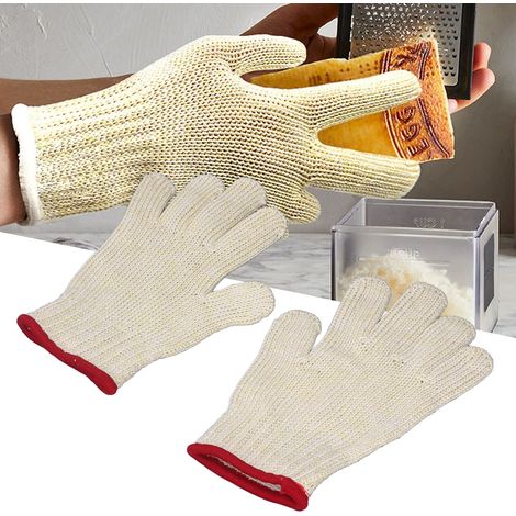 Gants anti-coupures pour mandoline, gants anti-coupures de qualité alimentaire, indice de protection A8, taille L