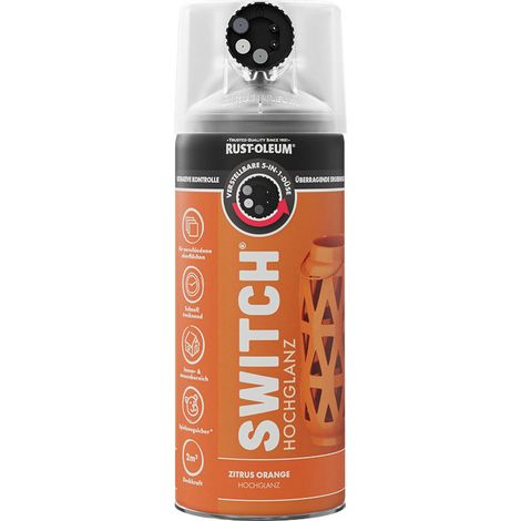 Rust-Oleum Sprühlack Switch 400 ml zitrusorange hochglanz Lackspray (1/2)