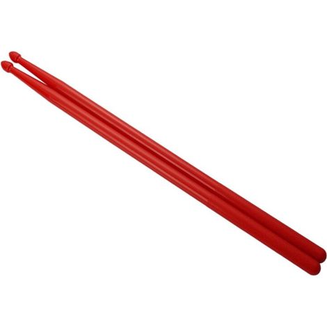 Schlagzeug und Drumsticks, Leucht-Nylon-Schlagzeugset für Anfänger, Nylon-Drumstick [Rot]