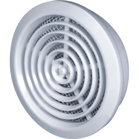 Rejilla de ventilación blanca para una abertura de 80 mm. (1/2)