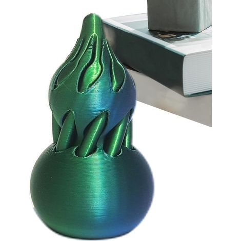 KOWOLL Jouet anti-stress en spirale, Gourde musicale à faire tourner, Ornement anti-stress violet et or, Gourde anti-stress en spirale, Jouet anti-stress (1/5)
