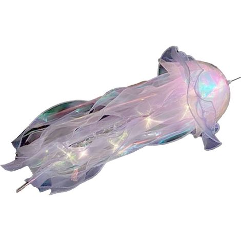Lampe méduse, portable, lumineuse, à suspendre, veilleuse méduse créative, violette, décoration intérieure (1/5)