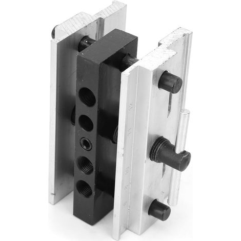 Gabarit de perçage pour tourillons de menuiserie, forets à métaux, gabarit de perçage auto-centreur pour trous de tourillons (1/5)