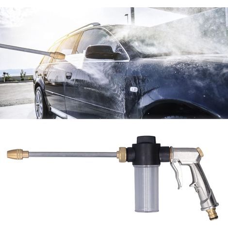 Hochdruck-Sprühpistole mit Wassertank - 6-stufige Verstellbar für Gartenbewässerung, Auto- & Bodenreinigung - Wassersparend & Ergonomisch